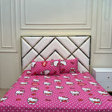 Cotton King Bed Sheet - Hello Kitty Cotton King Bed Sheet - Hello Kitty