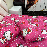 Cotton King Bed Sheet - Hello Kitty Cotton King Bed Sheet - Hello Kitty