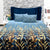 Cotton King Bed Sheet - Damask