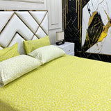 4 Pillow Cotton King Bed Sheet - Classic Petal