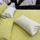 4 Pillow Cotton King Bed Sheet - Classic Petal