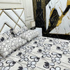 4 Pillow Cotton King Bed Sheet - Blush Harmony