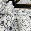 4 Pillow Cotton King Bed Sheet - Blush Harmony