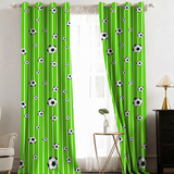 Percale Cotton Curtain - Football
