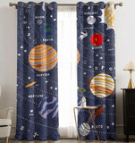 Pure Cotton Curtain - Planets