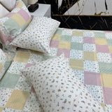 4 Pillow Cotton King Bed Sheet - Cozy Elegance