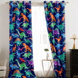 Percale Cotton Curtain - Dino
