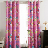 Percale Cotton Curtain - Unicorns
