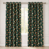 Percale Cotton Curtain - Sea Teal