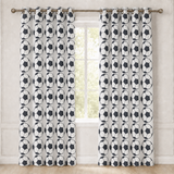 Percale Cotton Curtain - Football