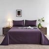 Cotton King Bed Sheet - Plain Purple