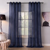 Sheer Curtains Navy Blue