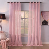 Sheer Curtains Blush Pink
