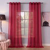 Sheer Curtains Rich Red