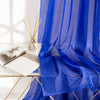 Sheer Curtains Vivid Royal Blue