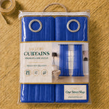 Sheer Curtains Vivid Royal Blue