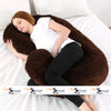 Pregnancy Support Pillow C- Shape Maternity Pillow In Brown Color