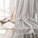 Sheer Curtains Silver Gray