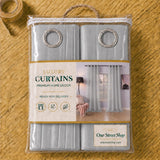 Sheer Curtains Silver Gray