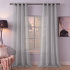 Sheer Curtains Silver Gray