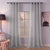 Sheer Curtains Silver Gray