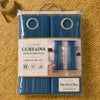 Sheer Curtains Teal Blue
