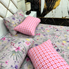 4 Pillow Cotton King Bed Sheet - Root Flow