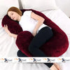 Pregnancy Support Pillow C- Shape Maternity Pillow In Mehroon Color