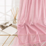 Sheer Curtains Rosy Pink