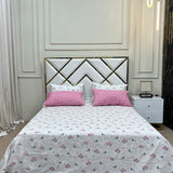 4 Pillow Cotton King Bed Sheet - Big Root