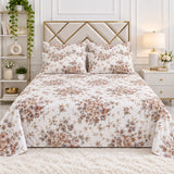 4 Pillow Cotton King Bed Sheet - Royal Bliss