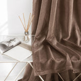 Sheer Curtains Dark Brown