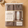 Sheer Curtains Dark Brown