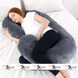 Pregnancy Support Pillow C- Shape Maternity Pillow In Grey Color
