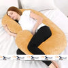 Pregnancy Support Pillow C- Shape Maternity Pillow In Yellow Color