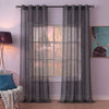 Sheer Curtains Charcoal Grey