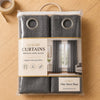 Sheer Curtains Charcoal Grey