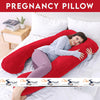 Pregnancy Support Pillow U- Shape Maternity Pillow In Red Color