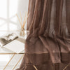 Sheer Curtains Chocolate Brown
