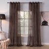 Sheer Curtains Chocolate Brown