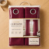 Sheer Curtains Deep Burgundy