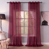 Sheer Curtains Deep Burgundy
