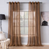 Sheer Curtains Bronze Brown