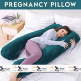 Pregnancy Support Pillow U- Shape Maternity Pillow In Teal Color