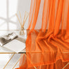 Sheer Curtains Bright Orange