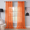 Sheer Curtains Bright Orange
