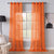 Sheer Curtains Bright Orange