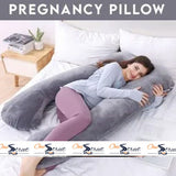 Pregnancy Support Pillow U- Shape Maternity Pillow In Grey Color