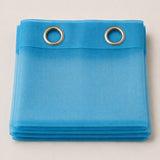 Sheer Curtains Turquoise Blue