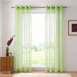 Sheer Curtains Light Green